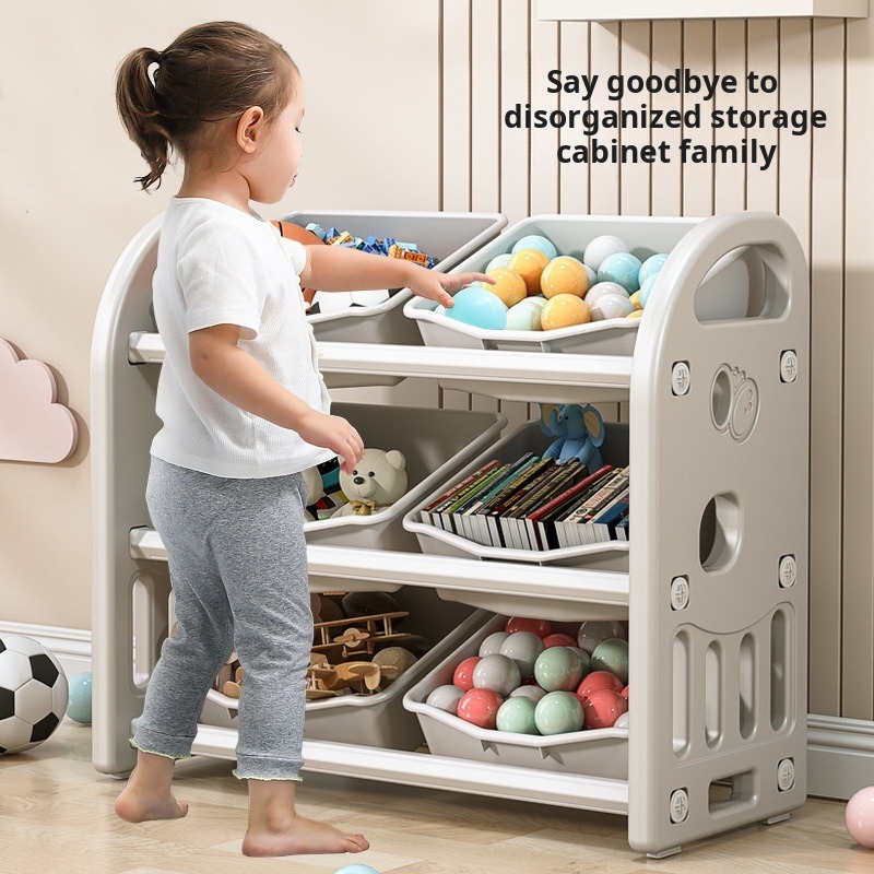 Baby Nursery Bookcase - Armário de armazenamento de brinquedos para