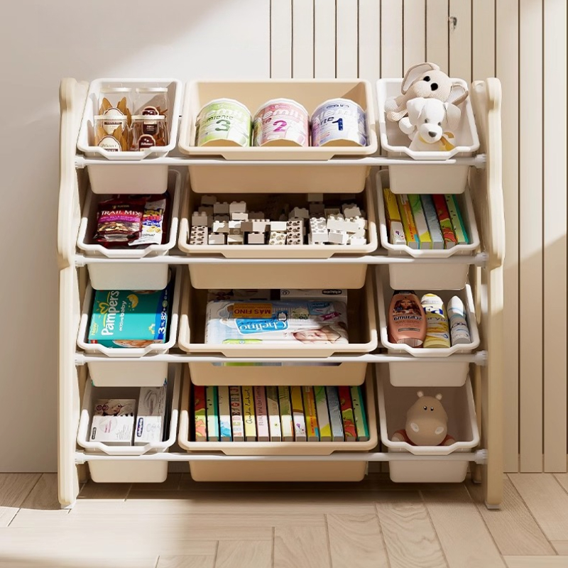 Baby Nursery Bookcase - Organizador de brinquedos infantis de chão,