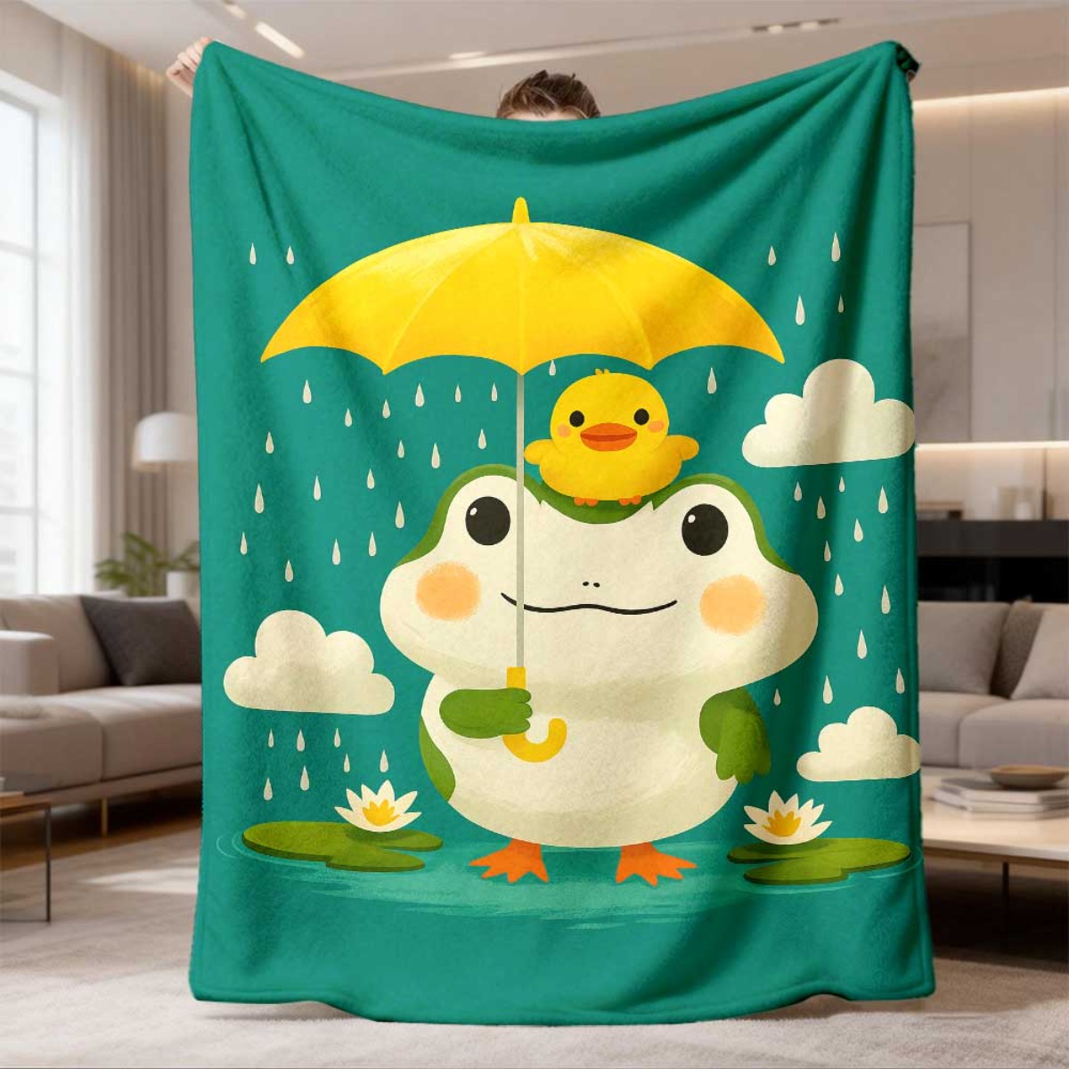 Baby Nursery In Hospital - Cobertor de Pelúcia Adorável com Sapo