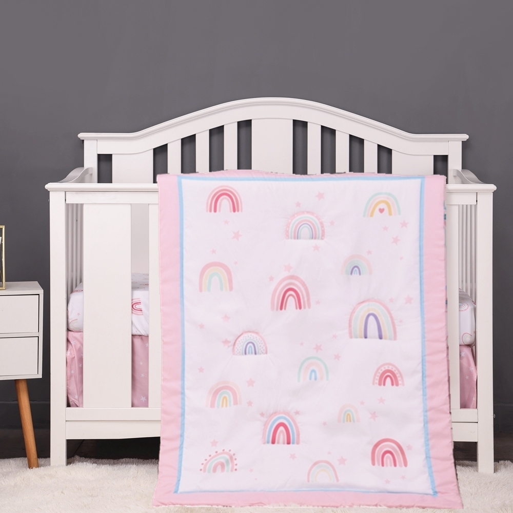 Baby Nursery Bedding - 3 pçs arco-íris bebê infantil berço