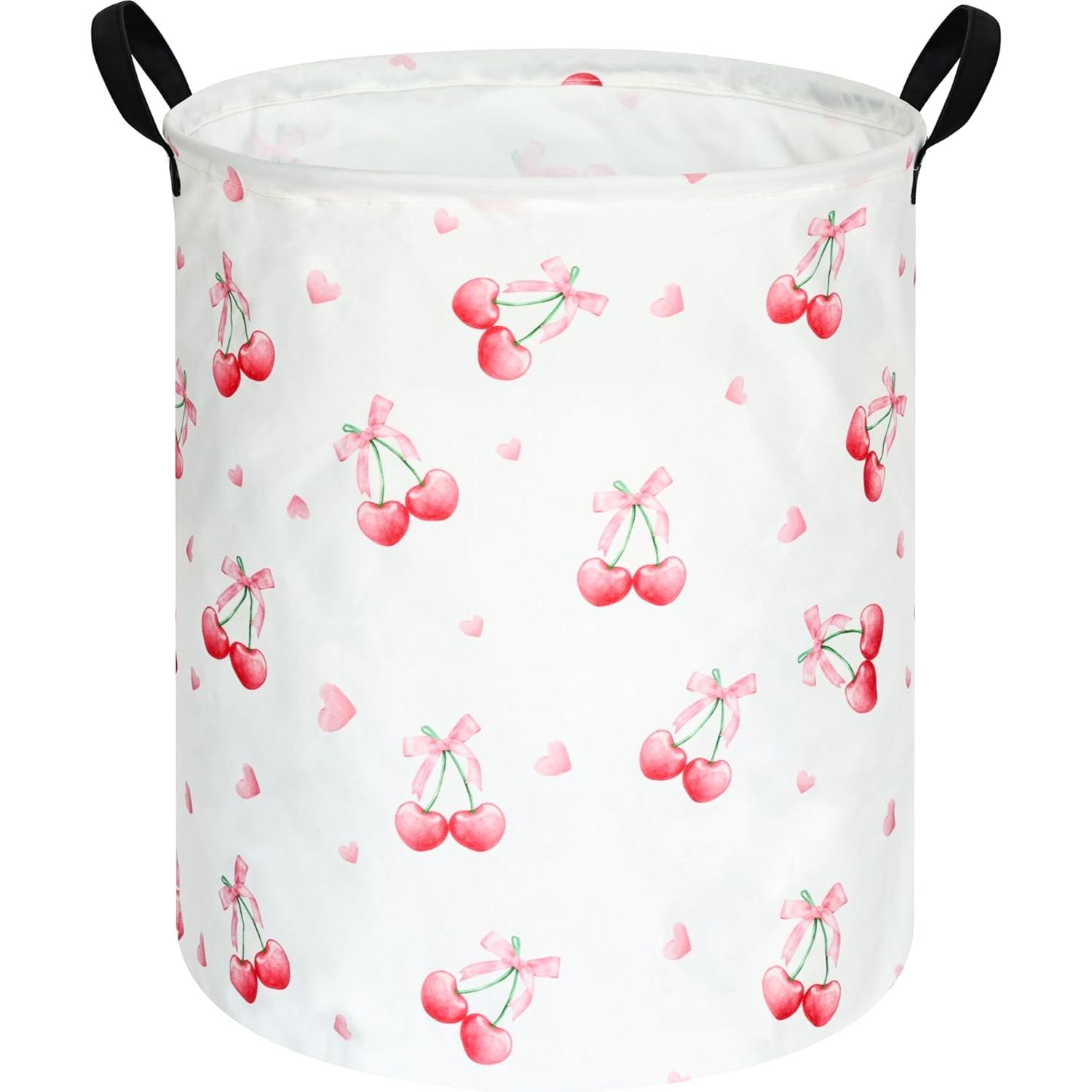 Laundry Hamper Nursery - Cesto de Roupa Redondo com Estampa