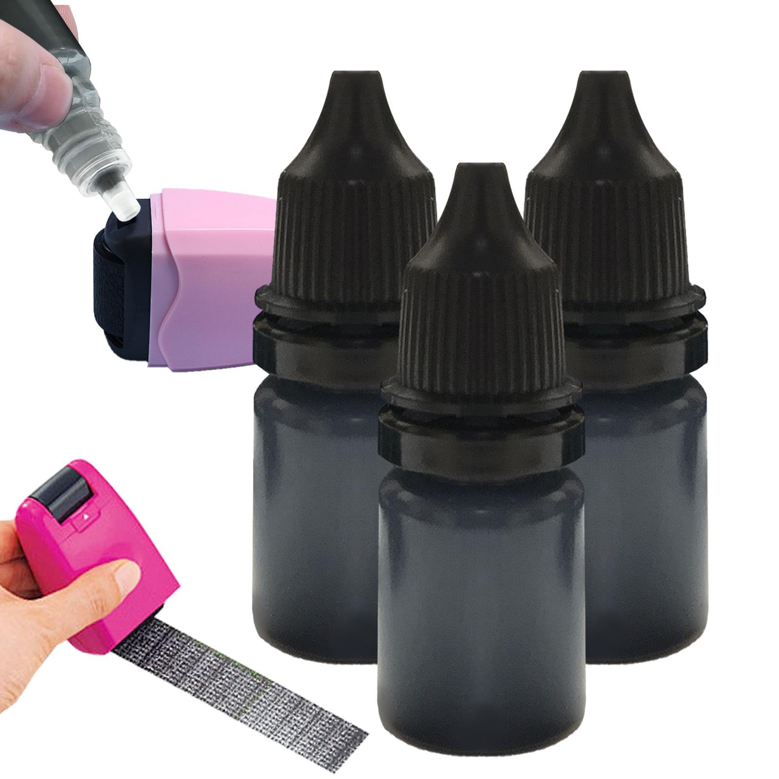 Footprint Ink Kit - Tinta preta para carimbo, 3 unidades/conjunto,