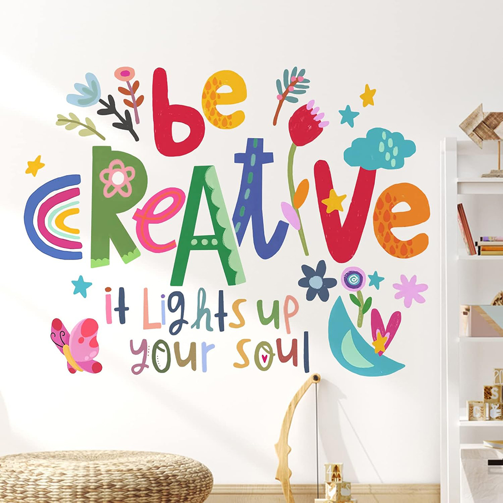 Baby Nursery Quotes - Seja criativo citação inspiradora adesivos de