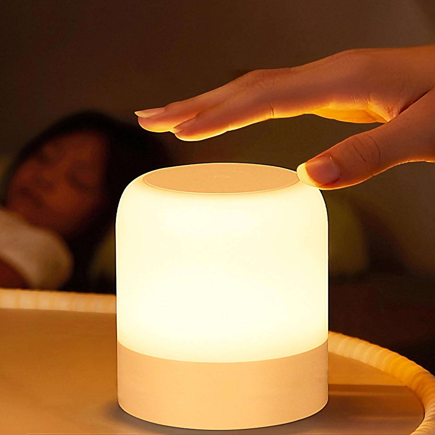 Baby Nursery Table Lamp - Luz noturna portátil para bebês, luz