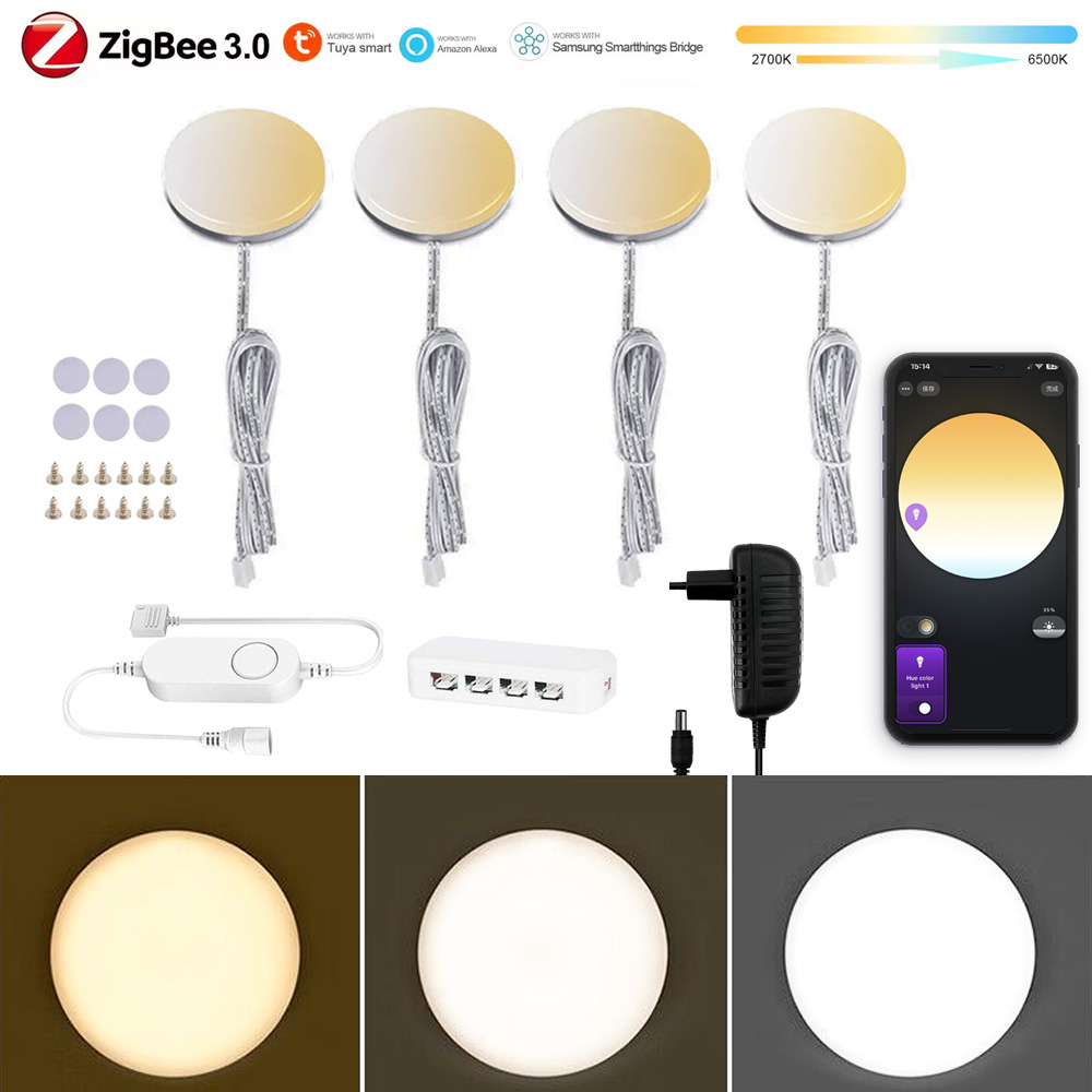 Drawer Dresser White - Luz LED Redonda Zigbee 3.0 para