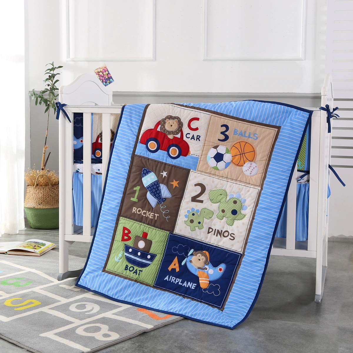 Baby Nursery Bedding - Conjunto de cama de berço de