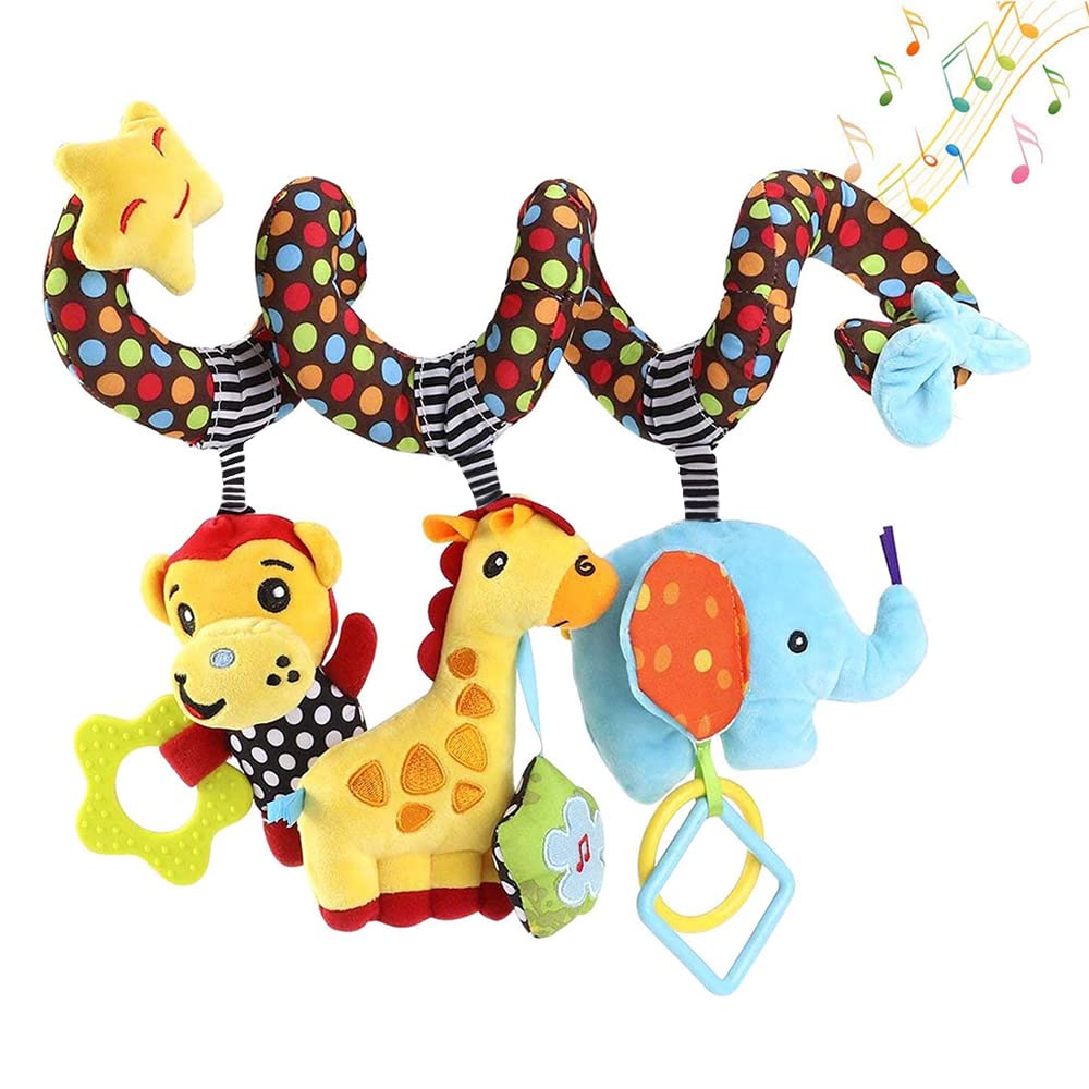 Crib Mobile Musical - Espiral Pendurado Brinquedos para o Bebê,