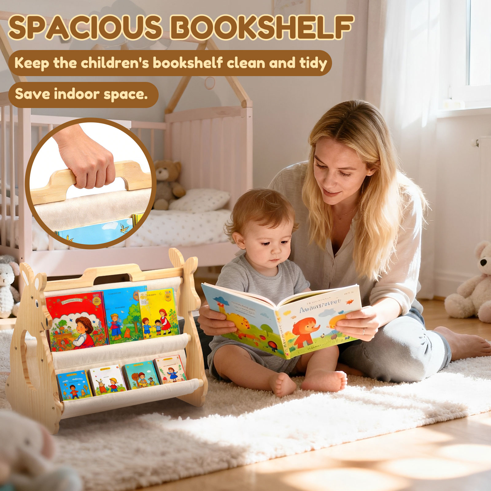 Estante de Livros Infantil de  - Baby Nursery Bookcase avaliação e preço
