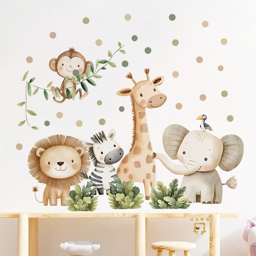 Boho floresta animais adesivos - Baby Nursery Decor Boy avaliação e preço