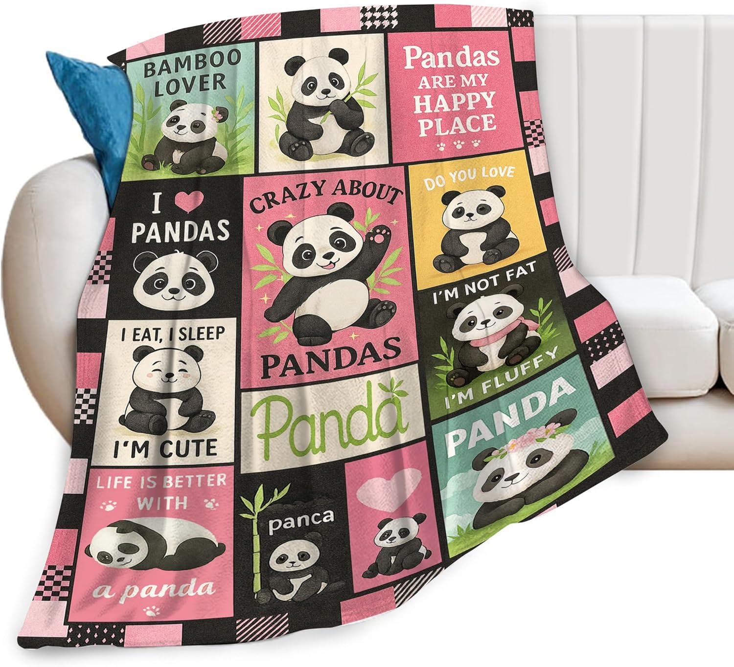Panda cobertor bonito panda la - Baby Nursery Bedding avaliação e preço
