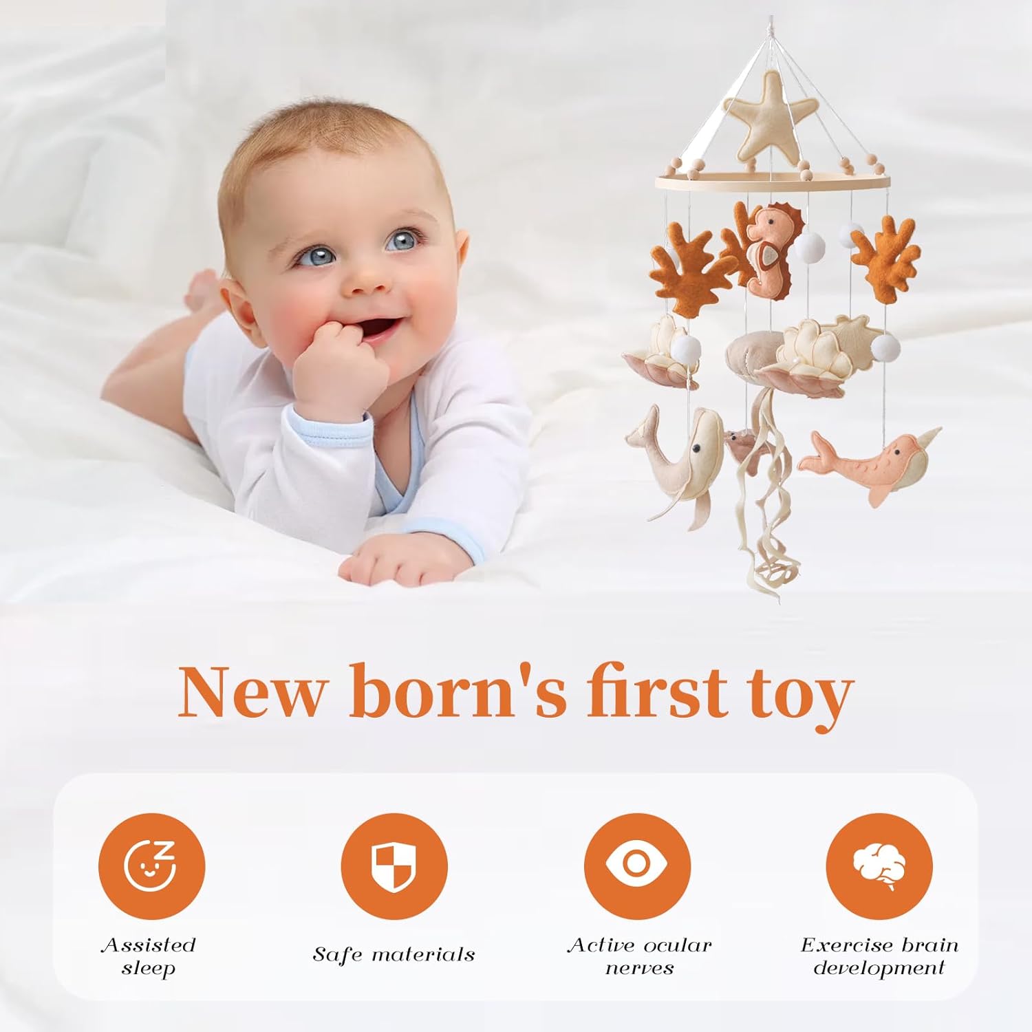 Móbile de Berço de Madeira com - Crib Mobile Musical avaliação e preço