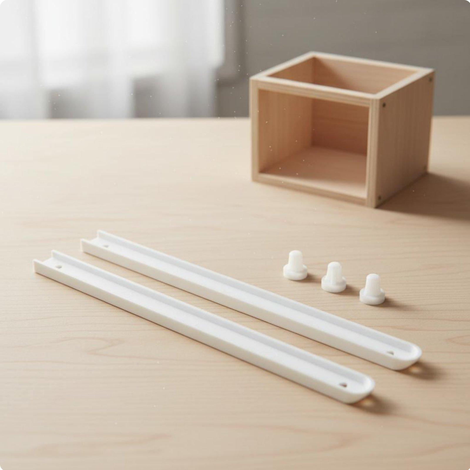 Trilho Deslizante Branco 19x15 - Drawer Dresser White avaliação e preço