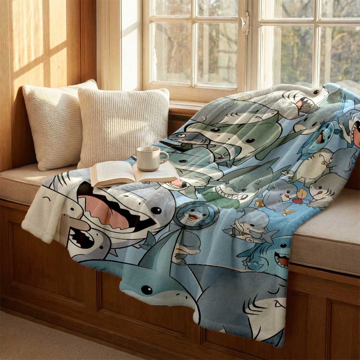 Manta de Lã Grande com Estampa - Baby Nursery In Hospital avaliação e preço