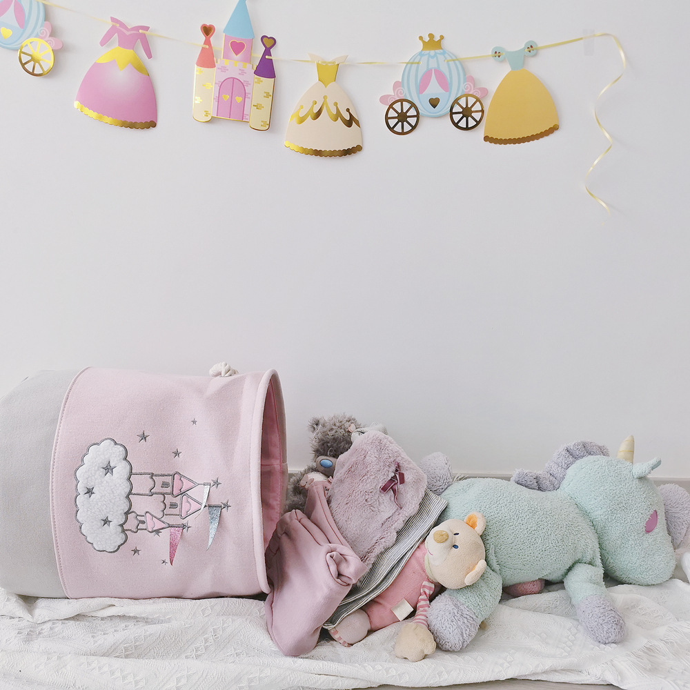 Grande rosa cesta de lavanderi - Laundry Hamper Nursery avaliação e preço