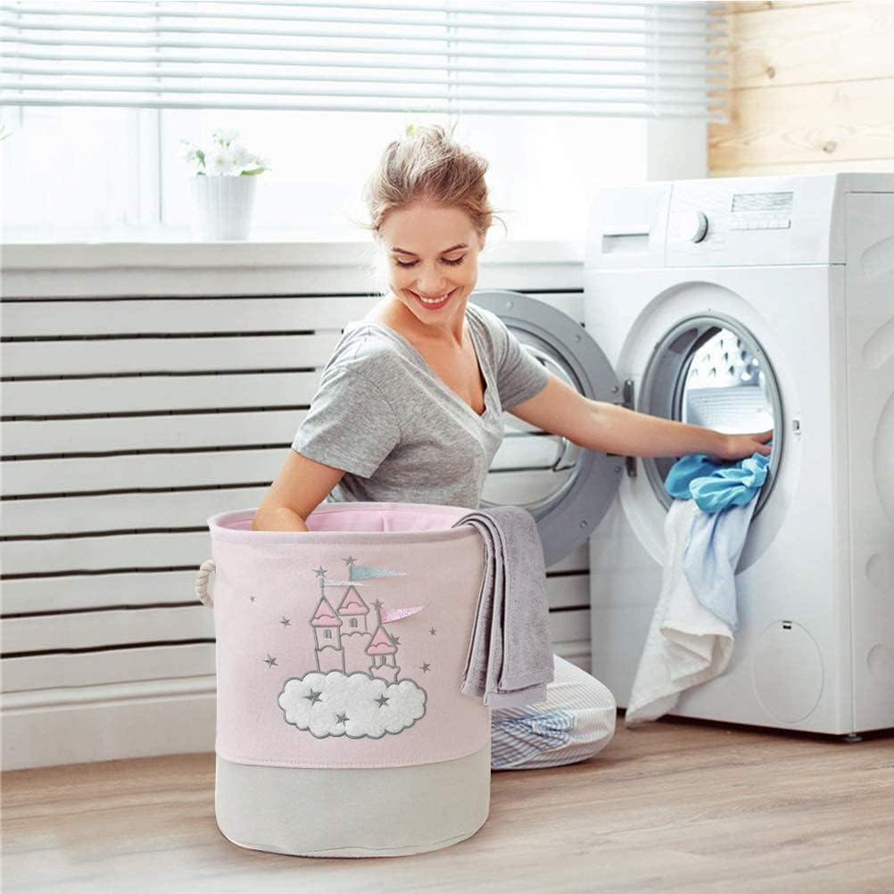 Grande rosa cesta de lavanderi - Laundry Hamper Nursery avaliação e preço