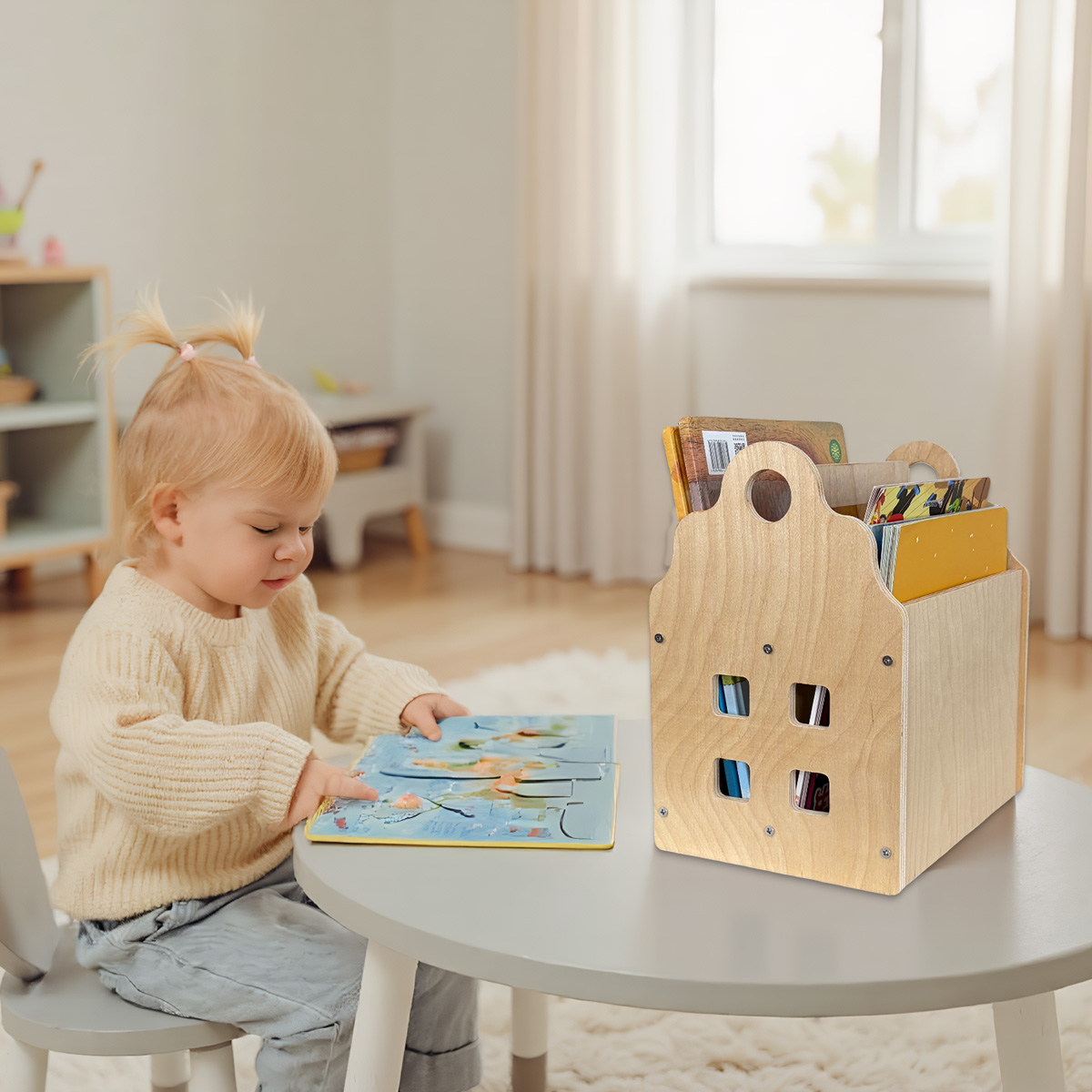 Estante infantil dupla face co - Baby Nursery Bookcase avaliação e preço