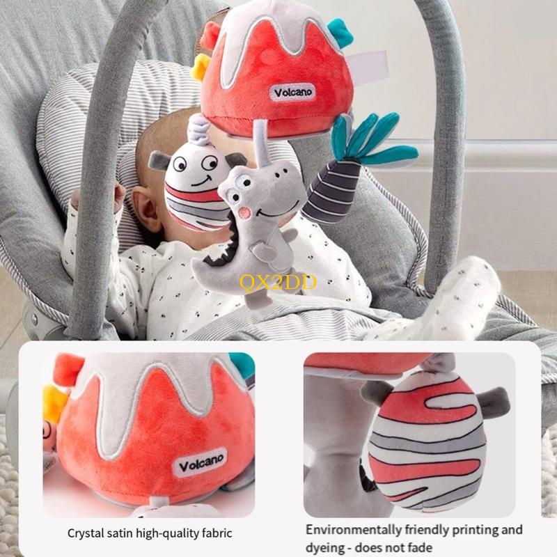 Qx2d pelúcia animal berço brin - Crib Mobile Musical avaliação e preço
