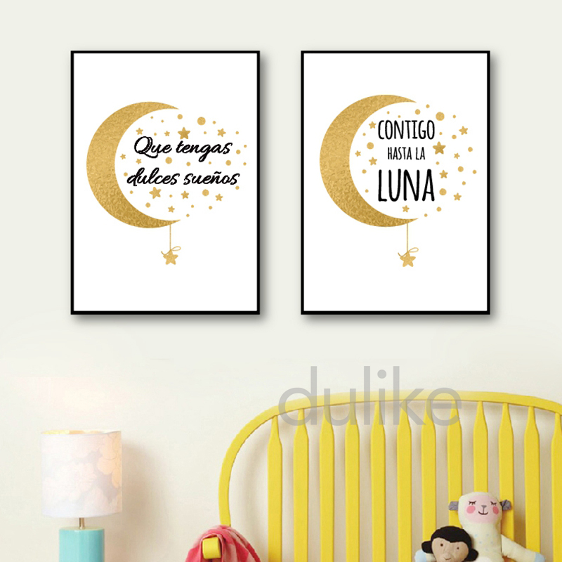 Pintura em tela de decoração d - Baby Nursery Quotes avaliação e preço