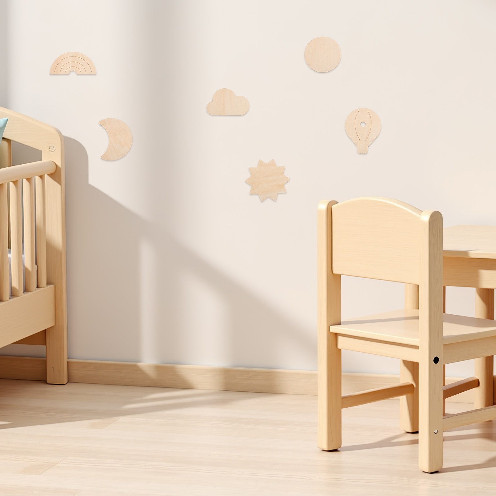 6 Peças de Adesivos de Parede  - Baby Nursery Hot Air Balloon Theme avaliação e preço