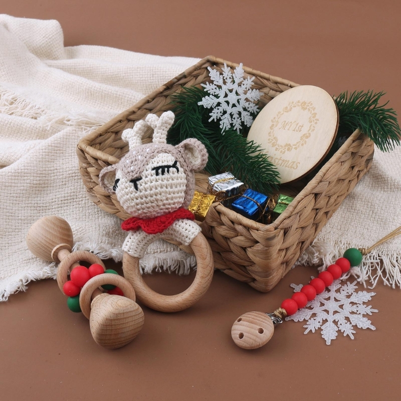 1 conjunto de crochê coelho ch - Crib Mobile Musical avaliação e preço