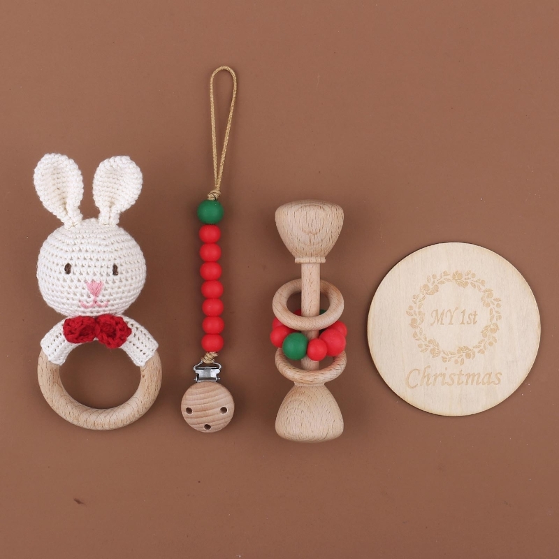 1 conjunto de crochê coelho ch - Crib Mobile Musical avaliação e preço