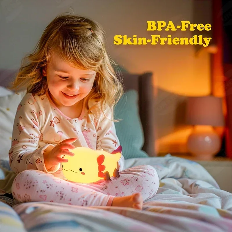 Bonito axolotl luz noturna sil - Baby Nursery Table Lamp avaliação e preço