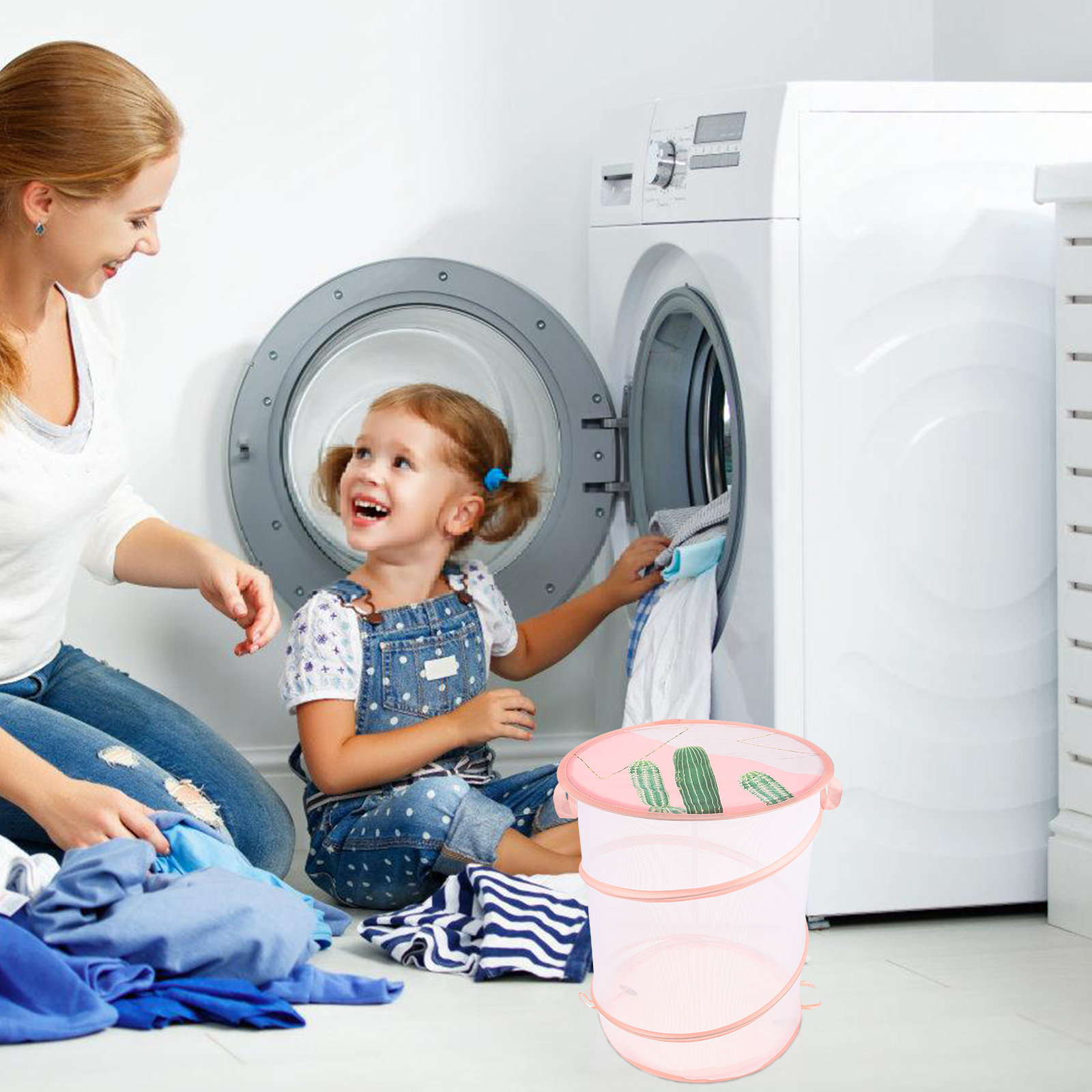 Cesto de Roupa em Malha de Pol - Laundry Hamper Nursery avaliação e preço