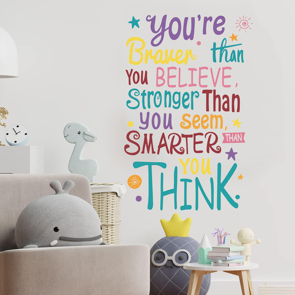 Você é corajoso inteligente ma - Baby Nursery Quotes avaliação e preço