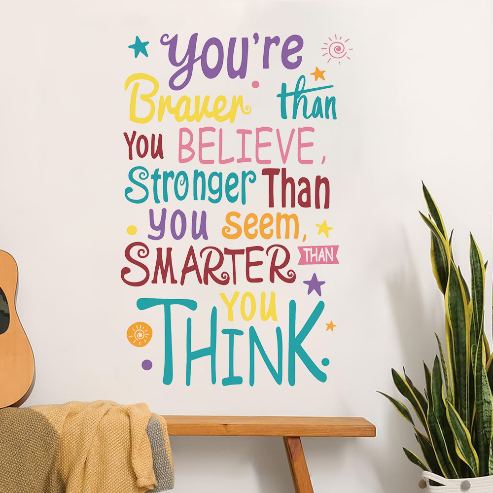Você é corajoso inteligente ma - Baby Nursery Quotes avaliação e preço
