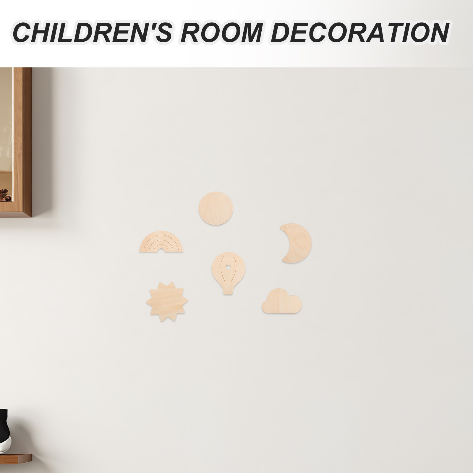 6 Peças Adesivos de Parede de  - Baby Nursery Hot Air Balloon Theme avaliação e preço
