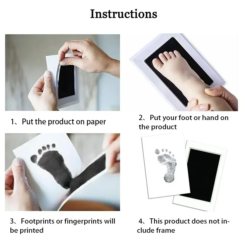 2 conjunto bebê recém-nascido  - Footprint Ink Kit avaliação e preço