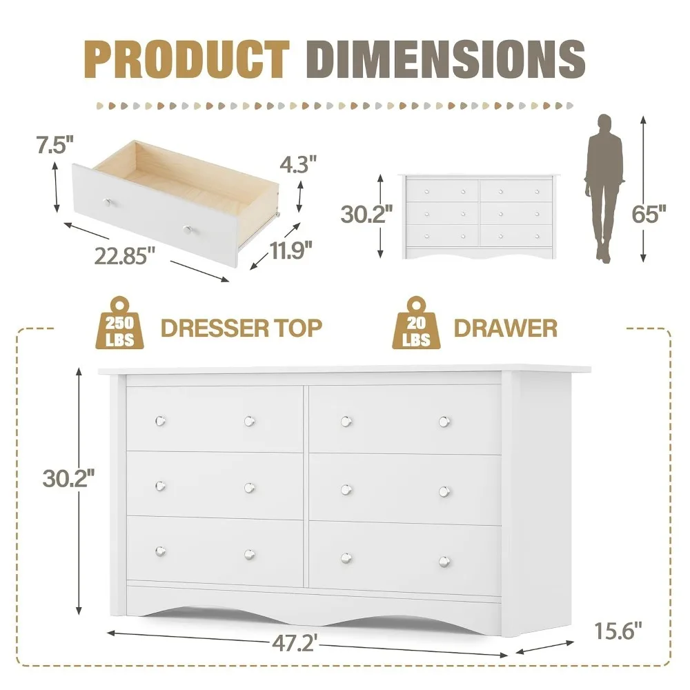 Nova Oferta Imperdível com Env - Drawer Dresser White avaliação e preço