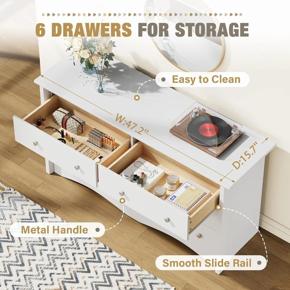 Nova Oferta Imperdível com Env - Drawer Dresser White avaliação e preço