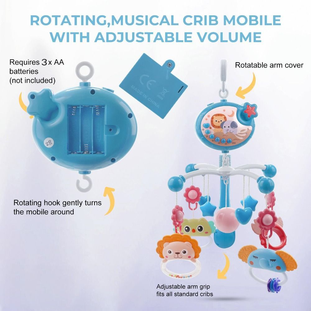 Fácil instalação música berço  - Crib Mobile Musical avaliação e preço