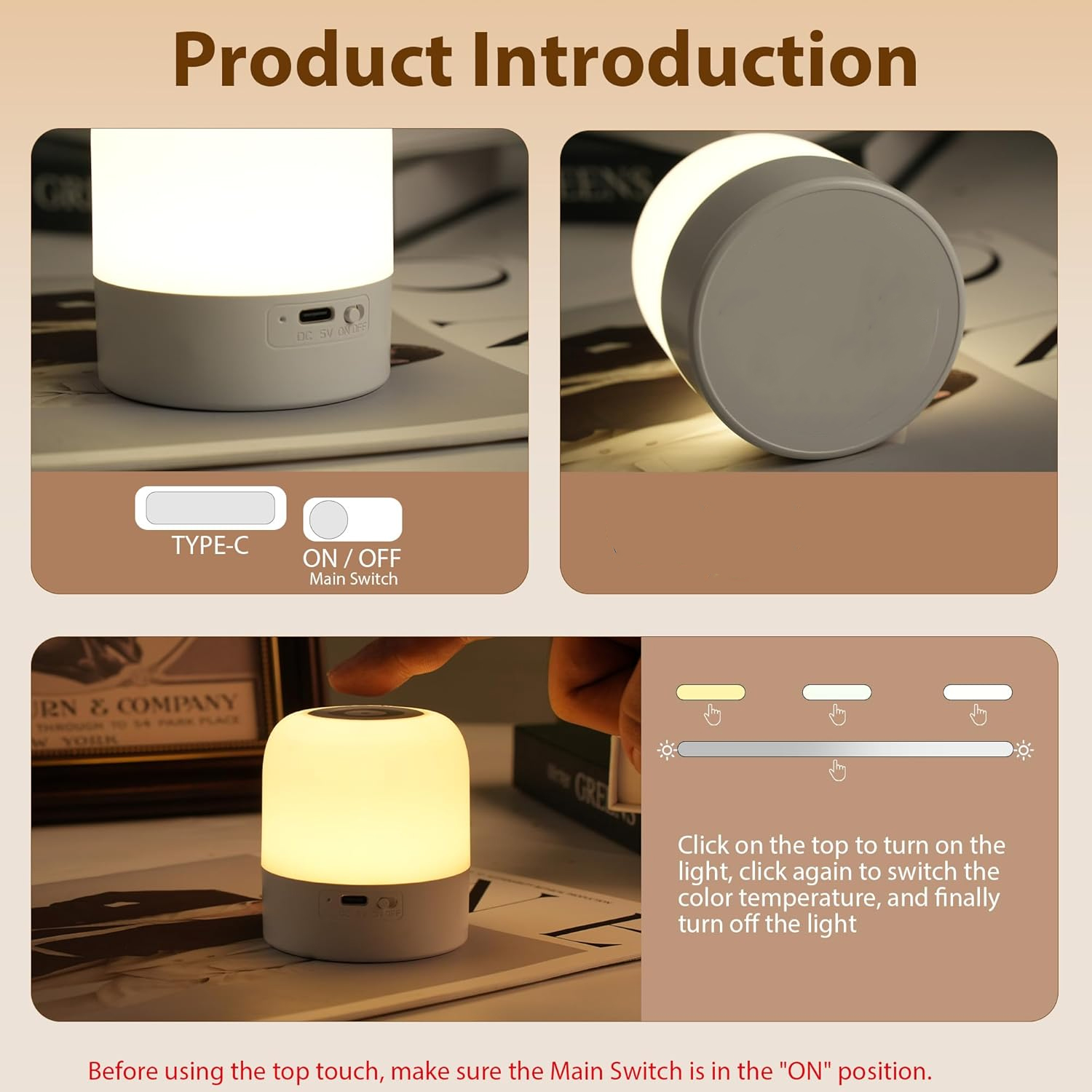 Luz noturna portátil para bebê - Baby Nursery Table Lamp avaliação e preço