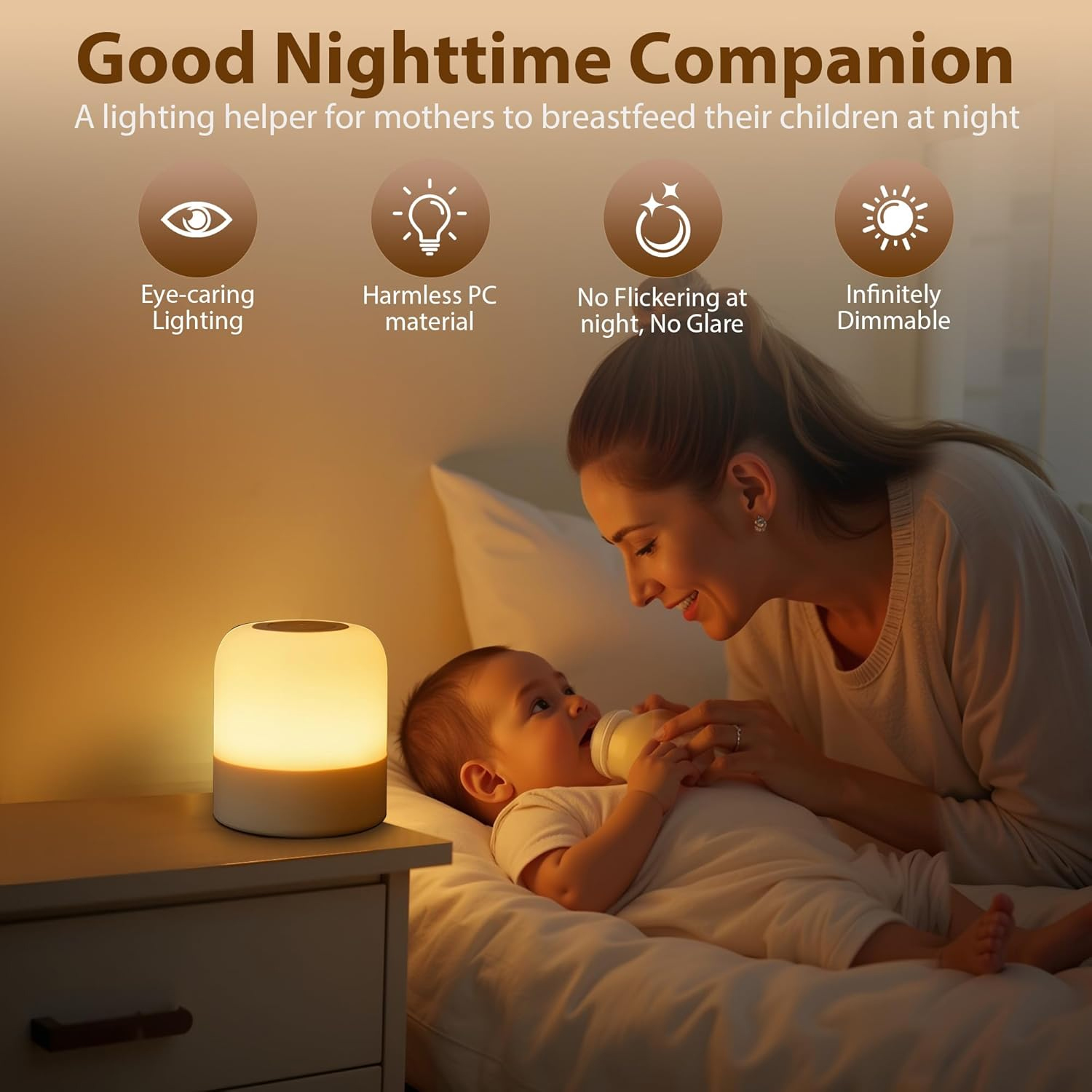 Luz noturna portátil para bebê - Baby Nursery Table Lamp avaliação e preço