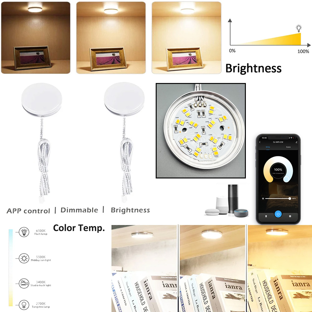 Luz LED Redonda Zigbee 3.0 par - Drawer Dresser White avaliação e preço