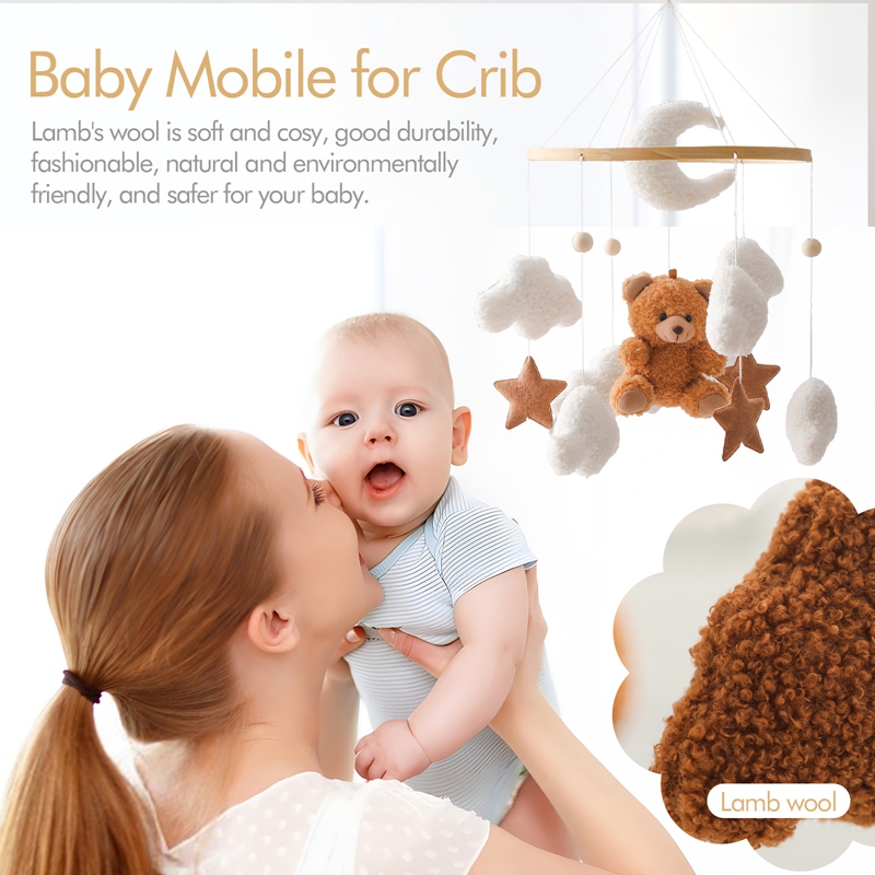 Móbile de Berço Ursinho de Pel - Crib Mobile Musical avaliação e preço