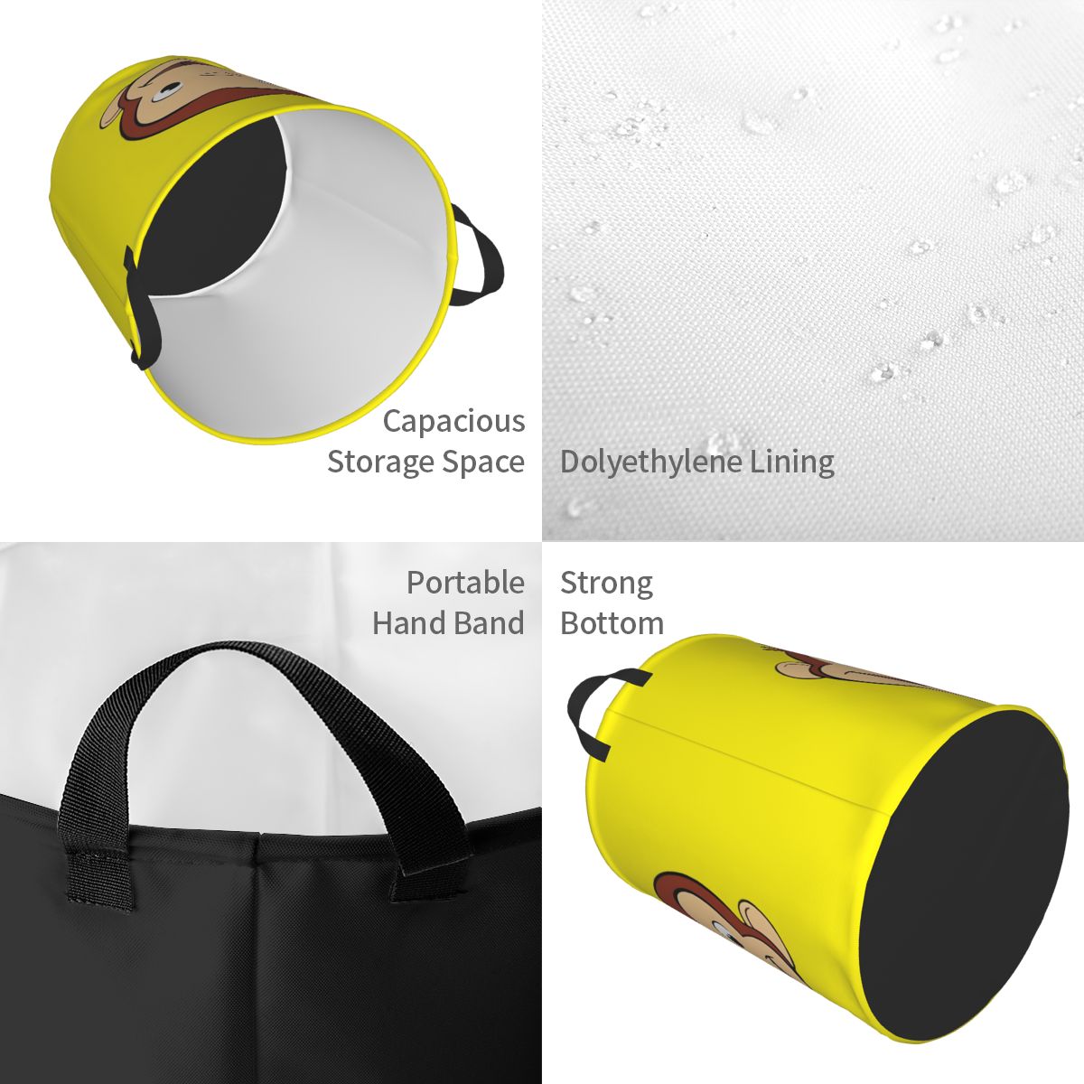 Cesto de Roupa Suja Grande de  - Laundry Hamper Nursery avaliação e preço