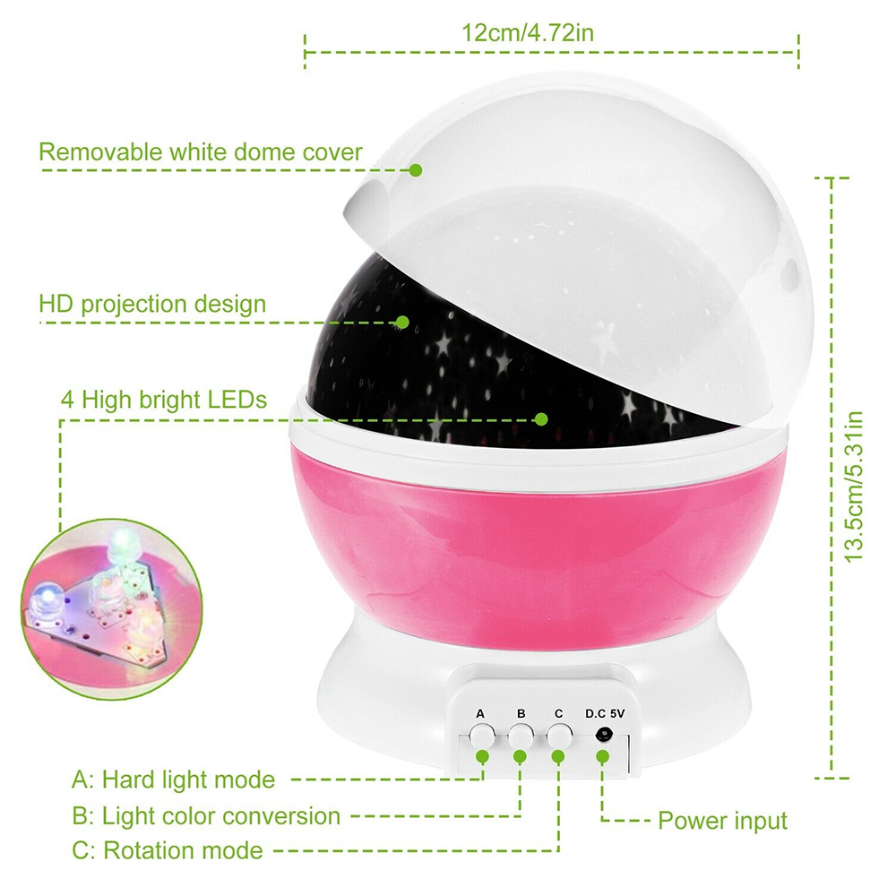 Lâmpada noturna projetor céu e - Baby Nursery Table Lamp avaliação e preço