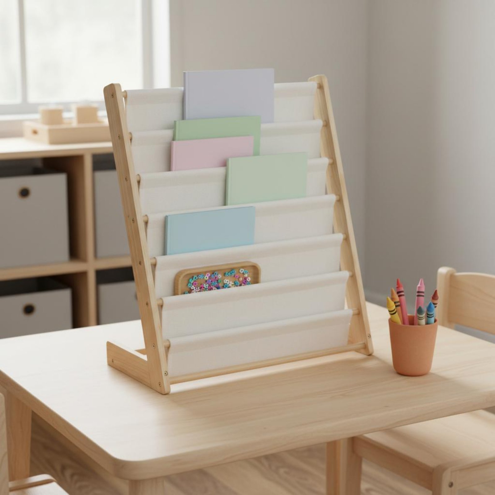 Estante de Livros Portátil par - Baby Nursery Bookcase avaliação e preço