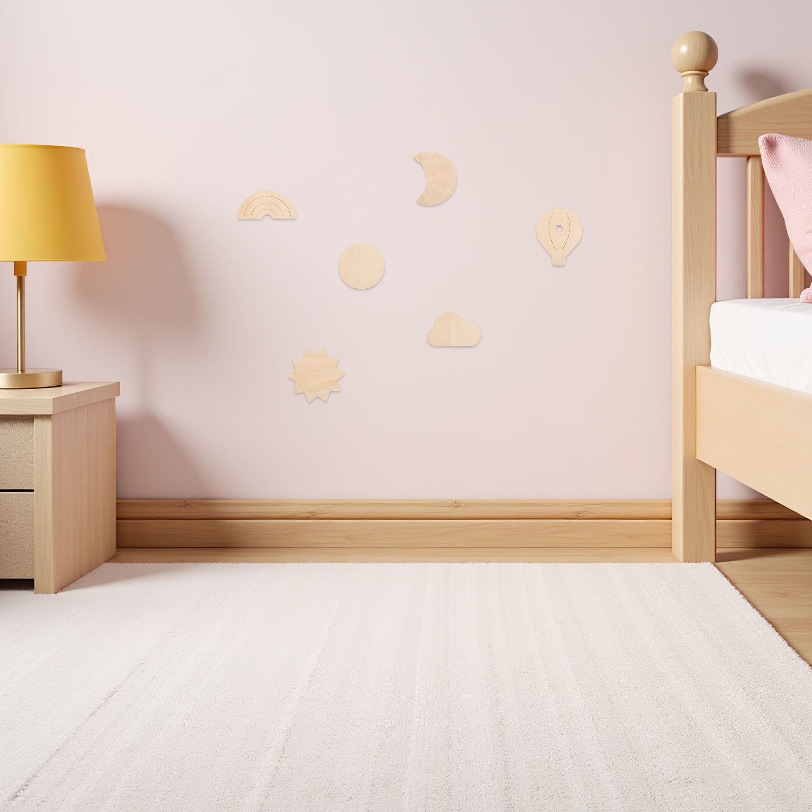 6 Peças de Adesivos de Parede  - Baby Nursery Hot Air Balloon Theme avaliação e preço