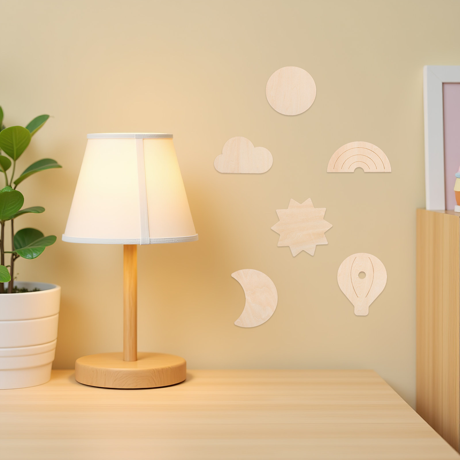 6 Peças de Adesivos de Parede  - Baby Nursery Hot Air Balloon Theme avaliação e preço