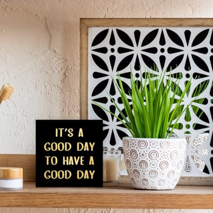 Placa de Madeira 'Black Gold I - Baby Nursery Decor Boy avaliação e preço