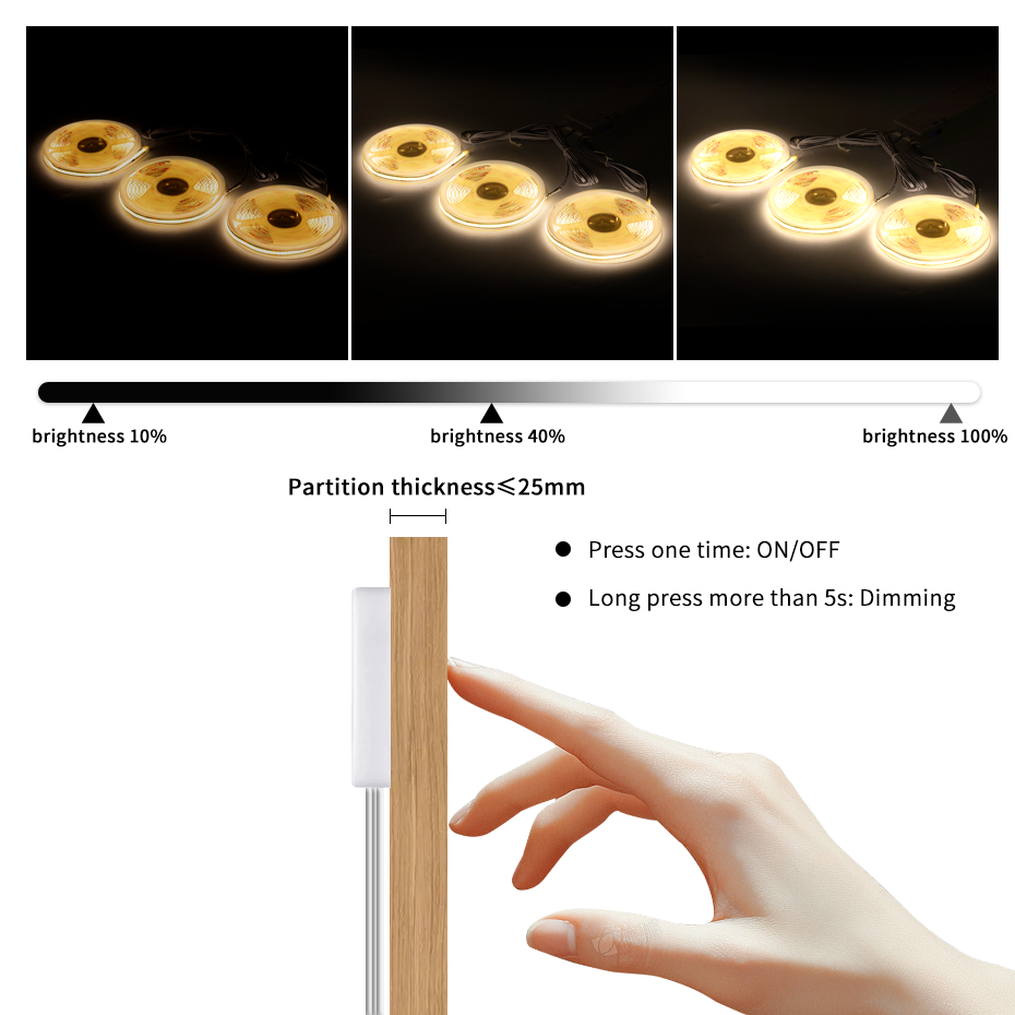 Faixa de led cob 24v com plugu - Drawer Dresser White avaliação e preço