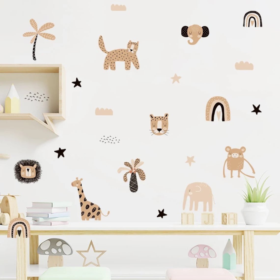 Adesivos de Parede Boho com Ar - Baby Nursery Decor Boy avaliação e preço