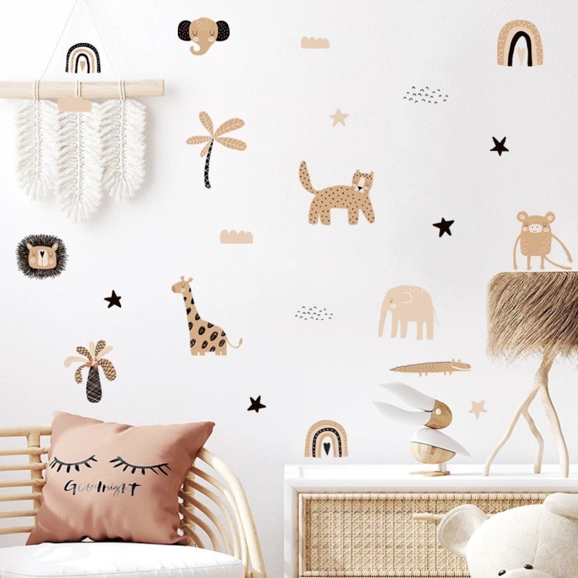 Adesivos de Parede Boho com Ar - Baby Nursery Decor Boy avaliação e preço